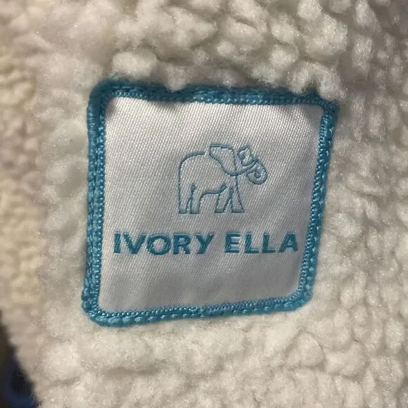 Ivory Ella - Full Zip Faux Sherpa Jacket sz Small - Picture 13 of 13